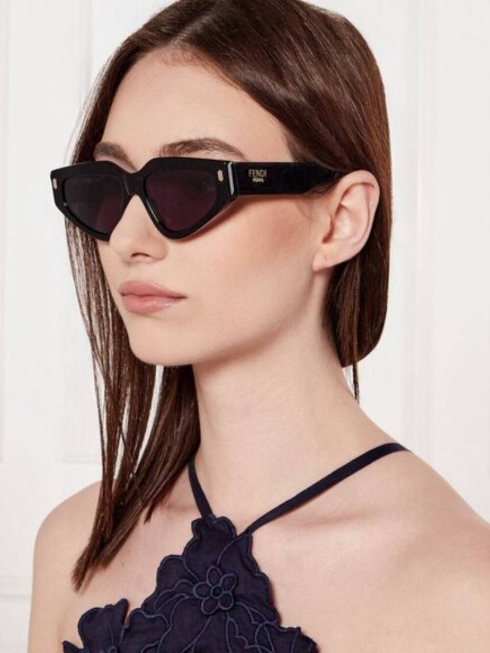 FENDI FE40163U 74S STRIPED PINK RED AUTHENTIC SUNGLASSES BRAND NEW ITALY